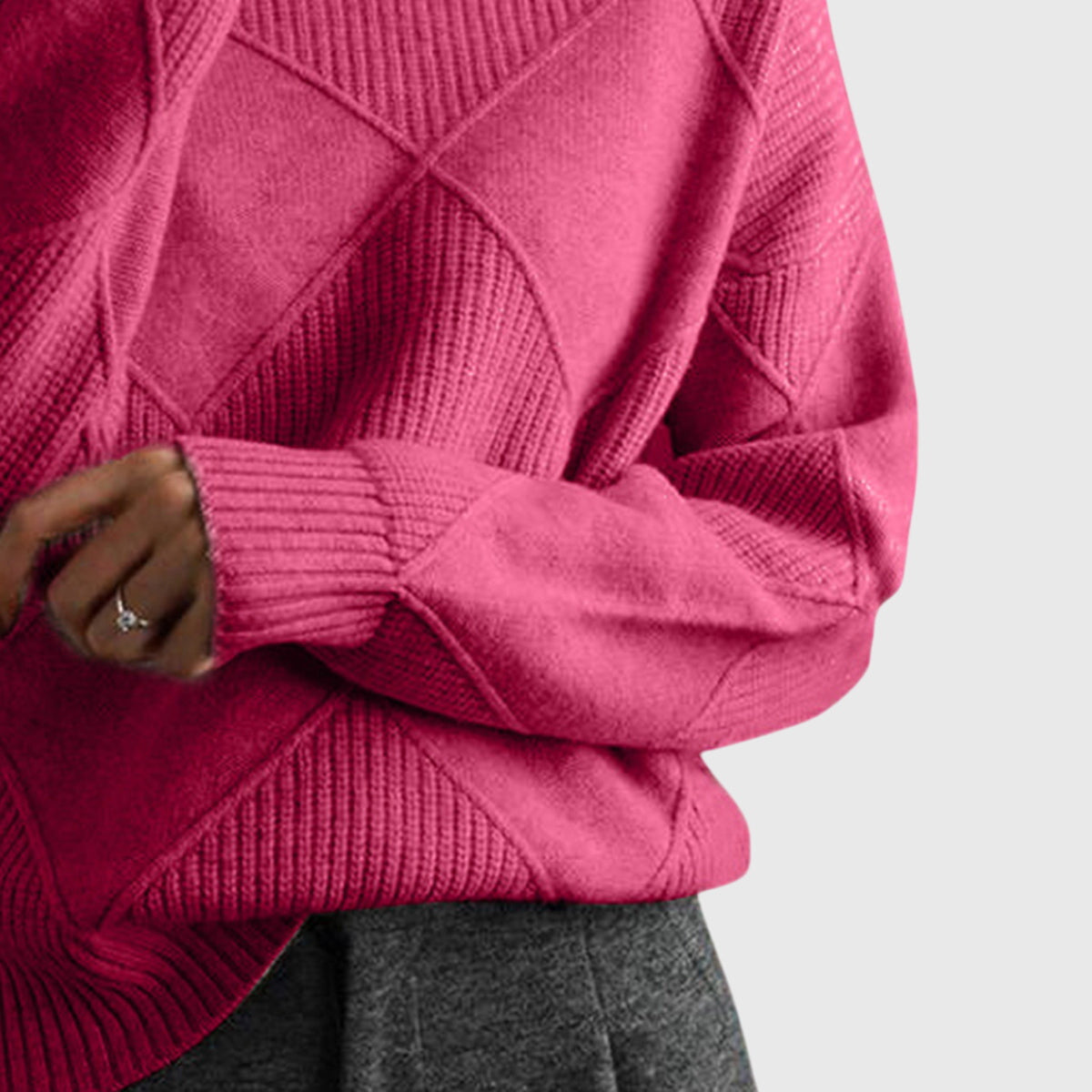 Angela™ Turtleneck Knit Sweater