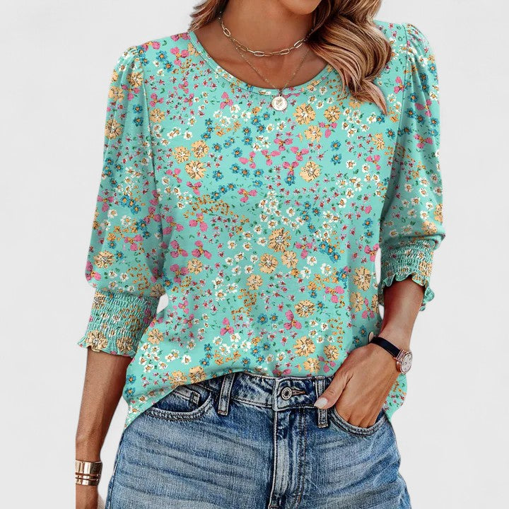 Solara | Chic Smocked Blouse