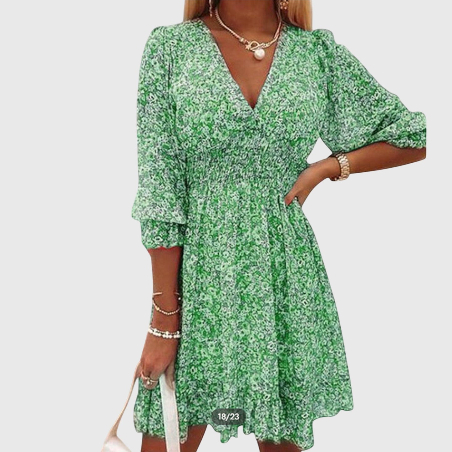 Elisa™ Floral Puff Sleeve Dress