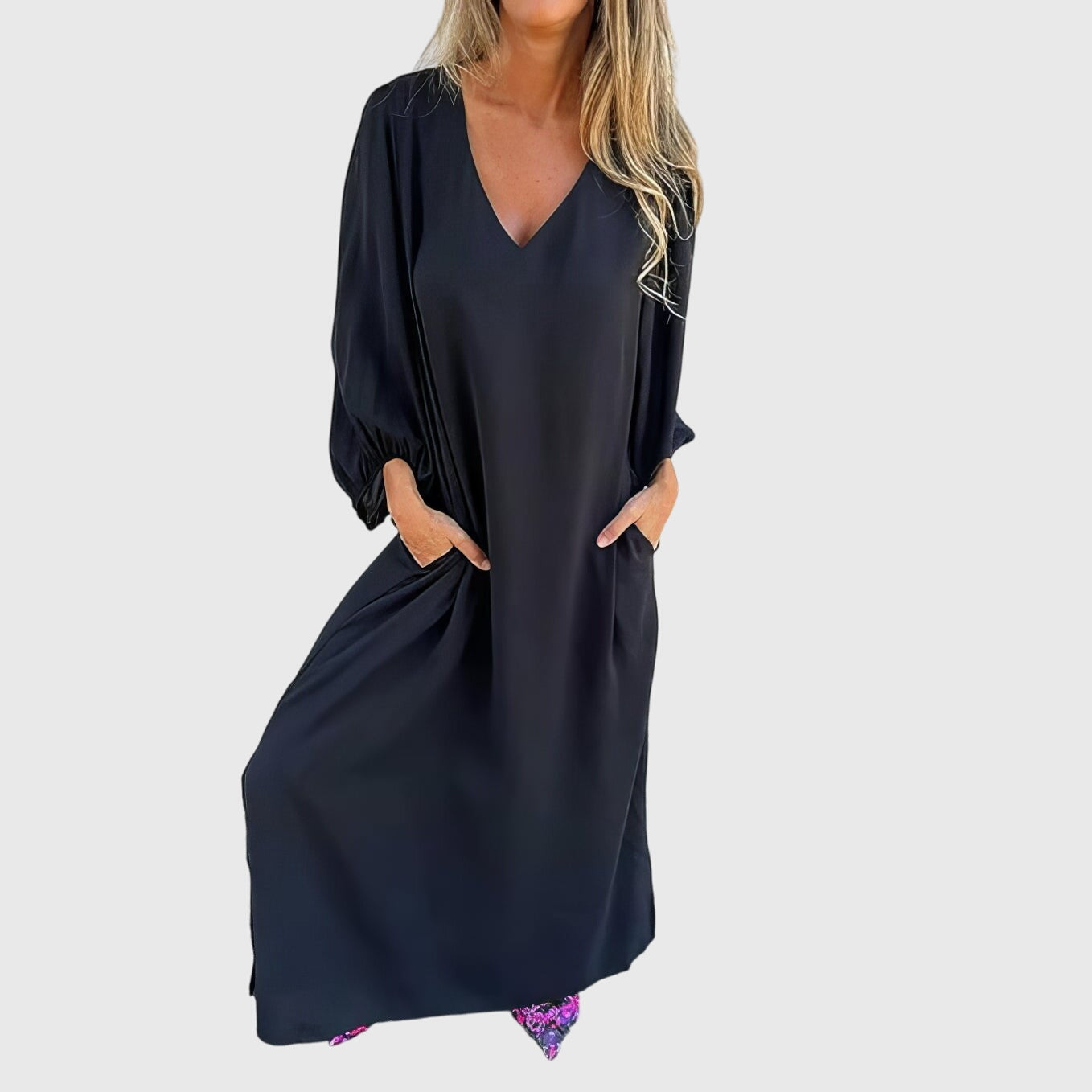 Carol™ - Bohemian Maxi Dress with Pockets