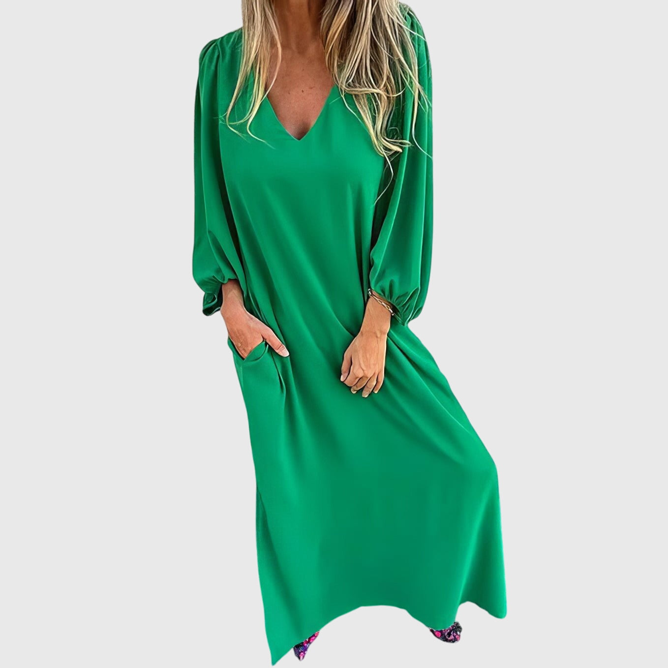 Carol™ - Bohemian Maxi Dress with Pockets