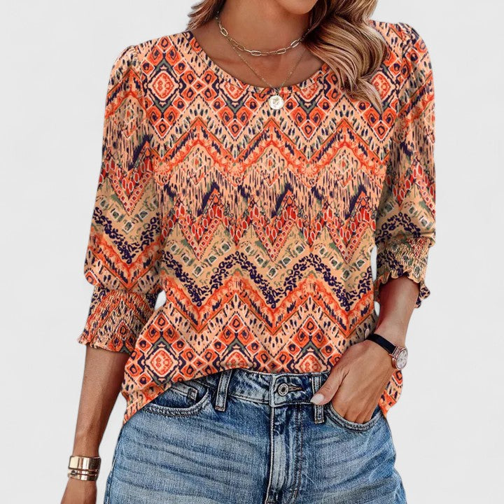 Solara | Chic Smocked Blouse