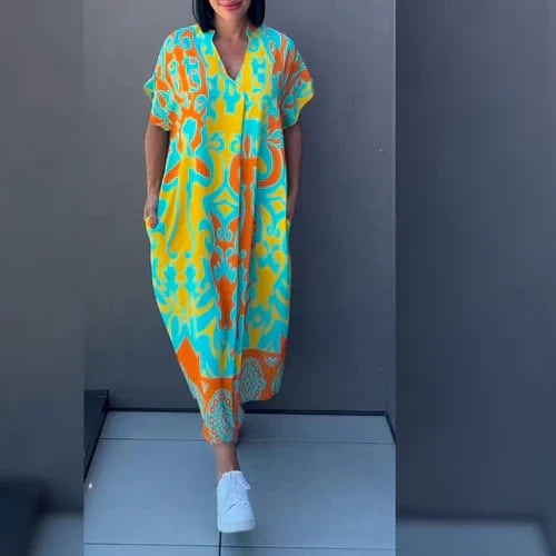 Fiona | Elegant printed dress for effortless style