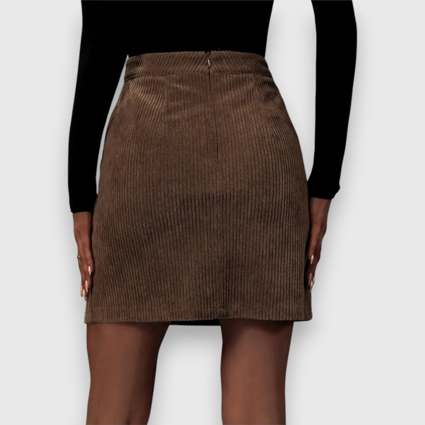 Noelia – Textured Corduroy Skirt