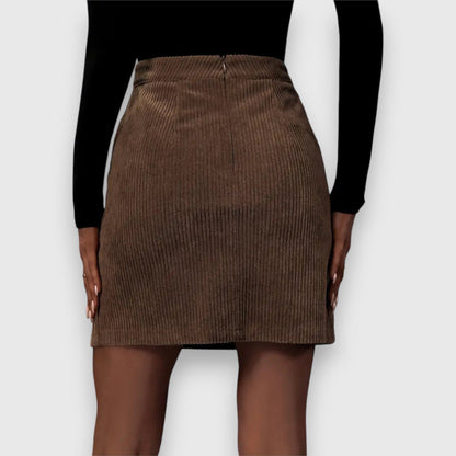 Noelia – Textured Corduroy Skirt