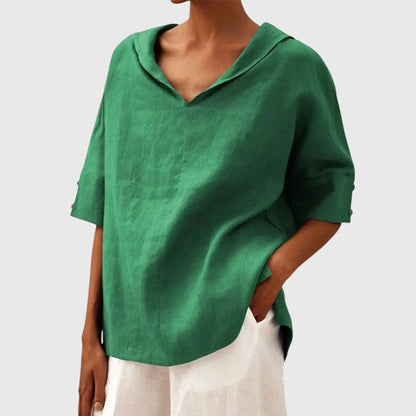Ayla™ Brown Blouse
