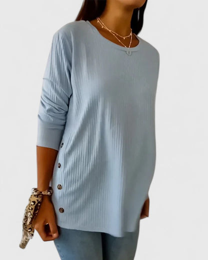Megan™ | Chic Crew Neck Top
