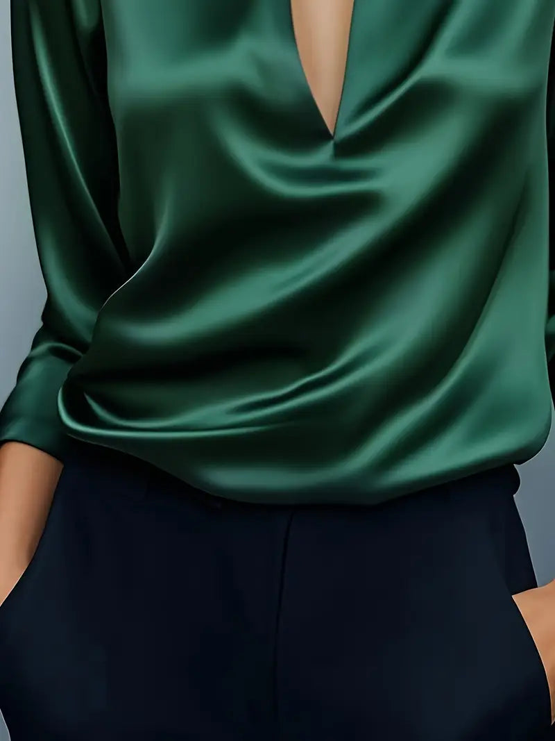 Serena – Elegant Satin Blouse