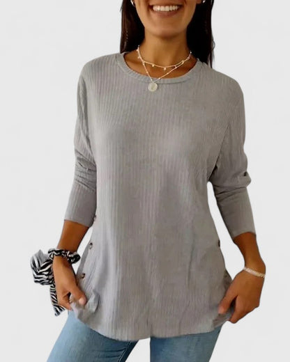 Megan™ | Chic Crew Neck Top