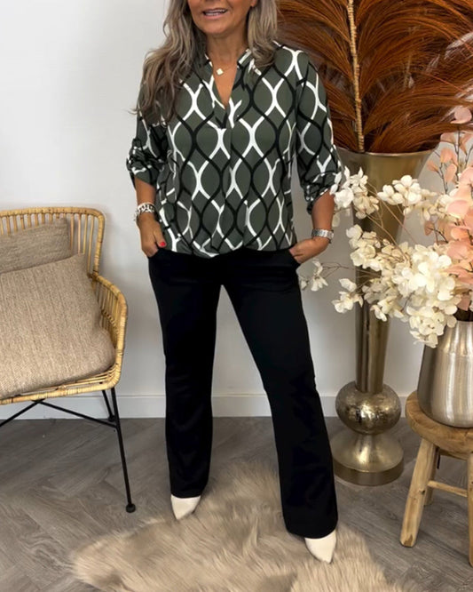 Noor – Blouse with Graphic Print