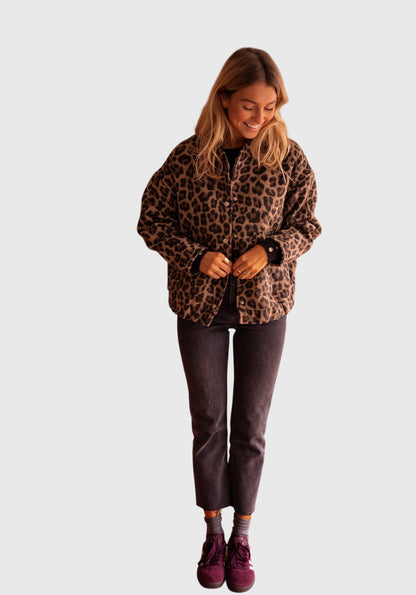 Elodie | Chic Leopard Print Jacket
