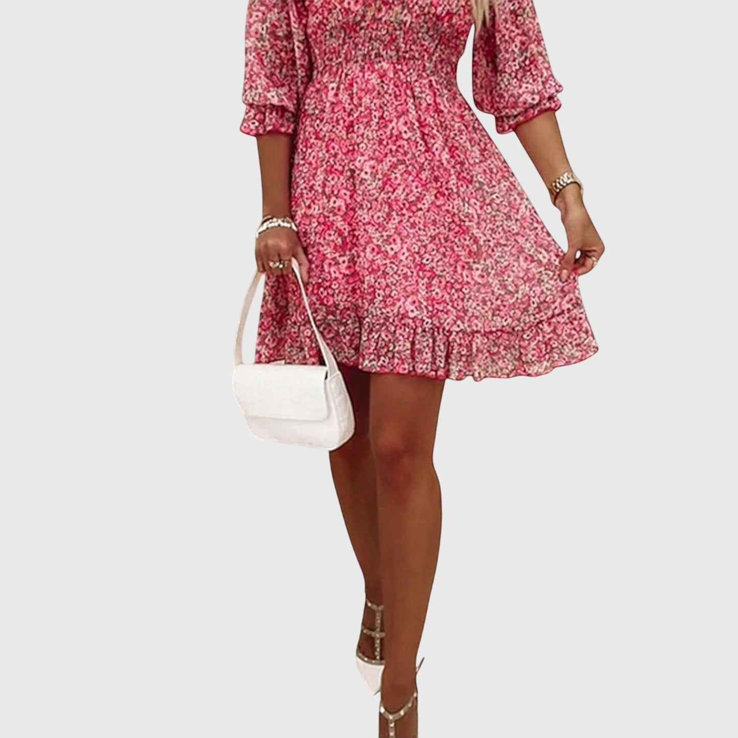 Elisa™ Floral Puff Sleeve Dress