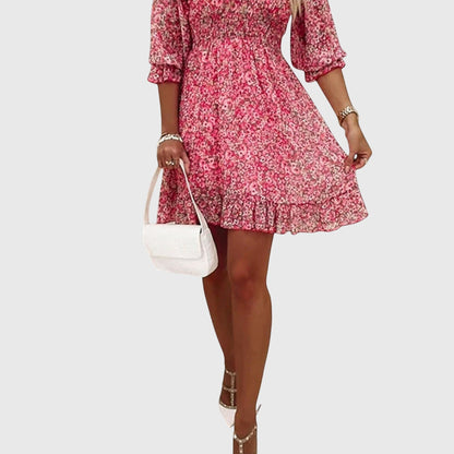 Elisa™ Floral Puff Sleeve Dress