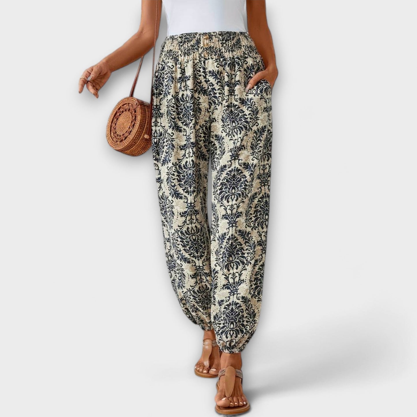 Scarlett - Ethnic Graphic Print Pants