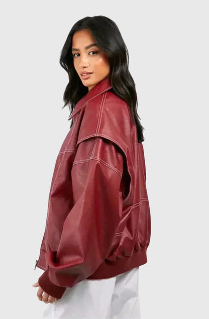 Faye™ - Extra-Large Leather Jacket