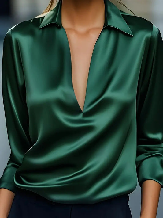 Serena – Elegant Satin Blouse
