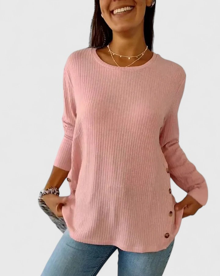 Megan™ | Chic Crew Neck Top