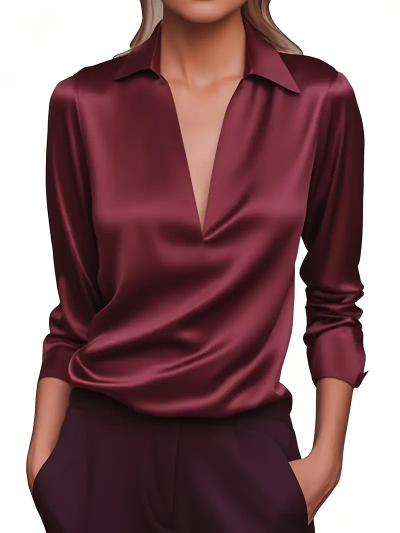 Serena – Elegant Satin Blouse