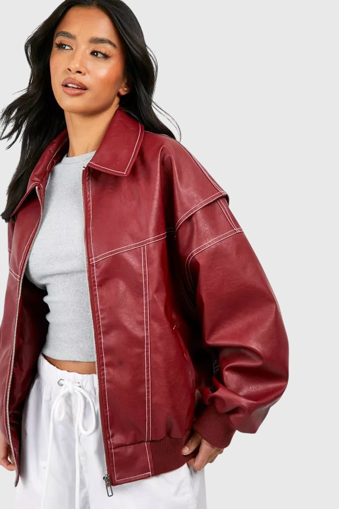 Faye™ - Extra-Large Leather Jacket