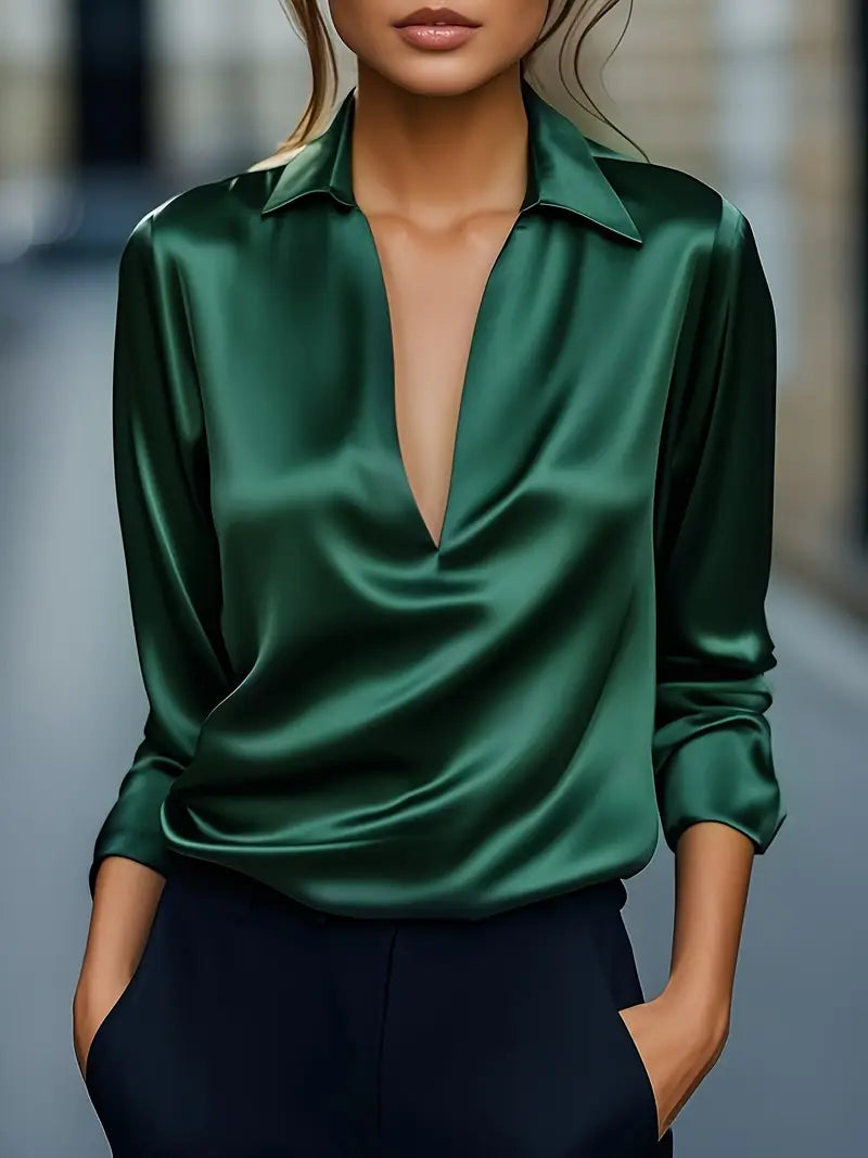 Serena – Elegant Satin Blouse