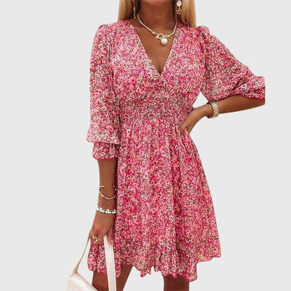 Elisa™ Floral Puff Sleeve Dress