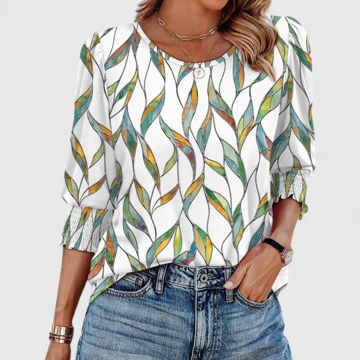 Solara | Chic Smocked Blouse