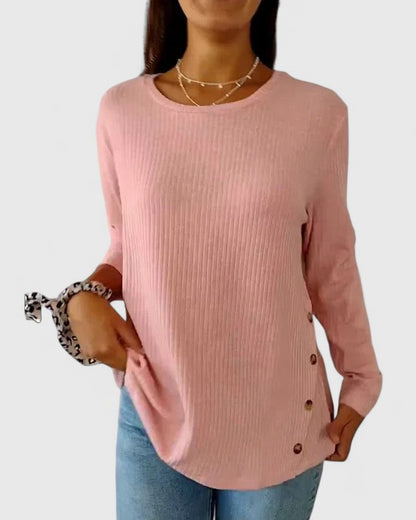 Megan™ | Chic Crew Neck Top