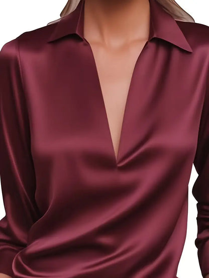 Serena – Elegant Satin Blouse