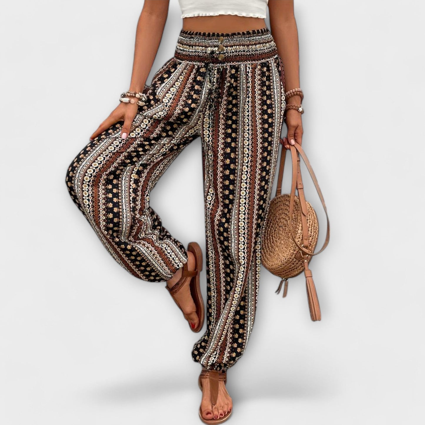 Scarlett - Ethnic Graphic Print Pants