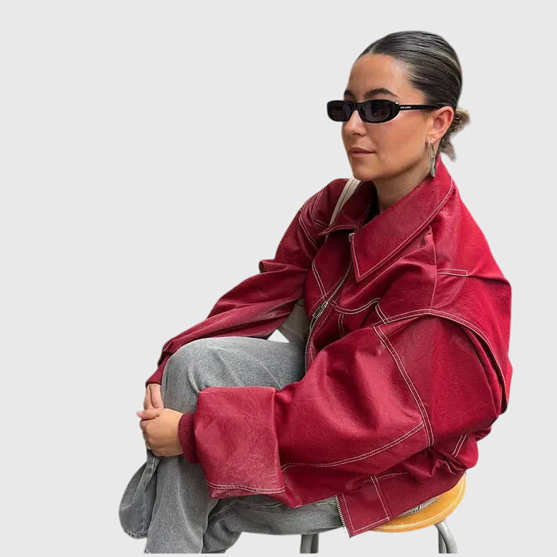 Faye™ - Extra-Large Leather Jacket
