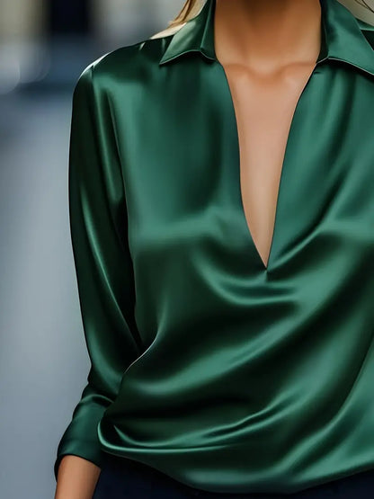 Serena – Elegant Satin Blouse