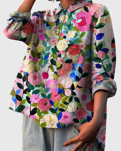 Valeria™ - Blossom Pattern Blouse