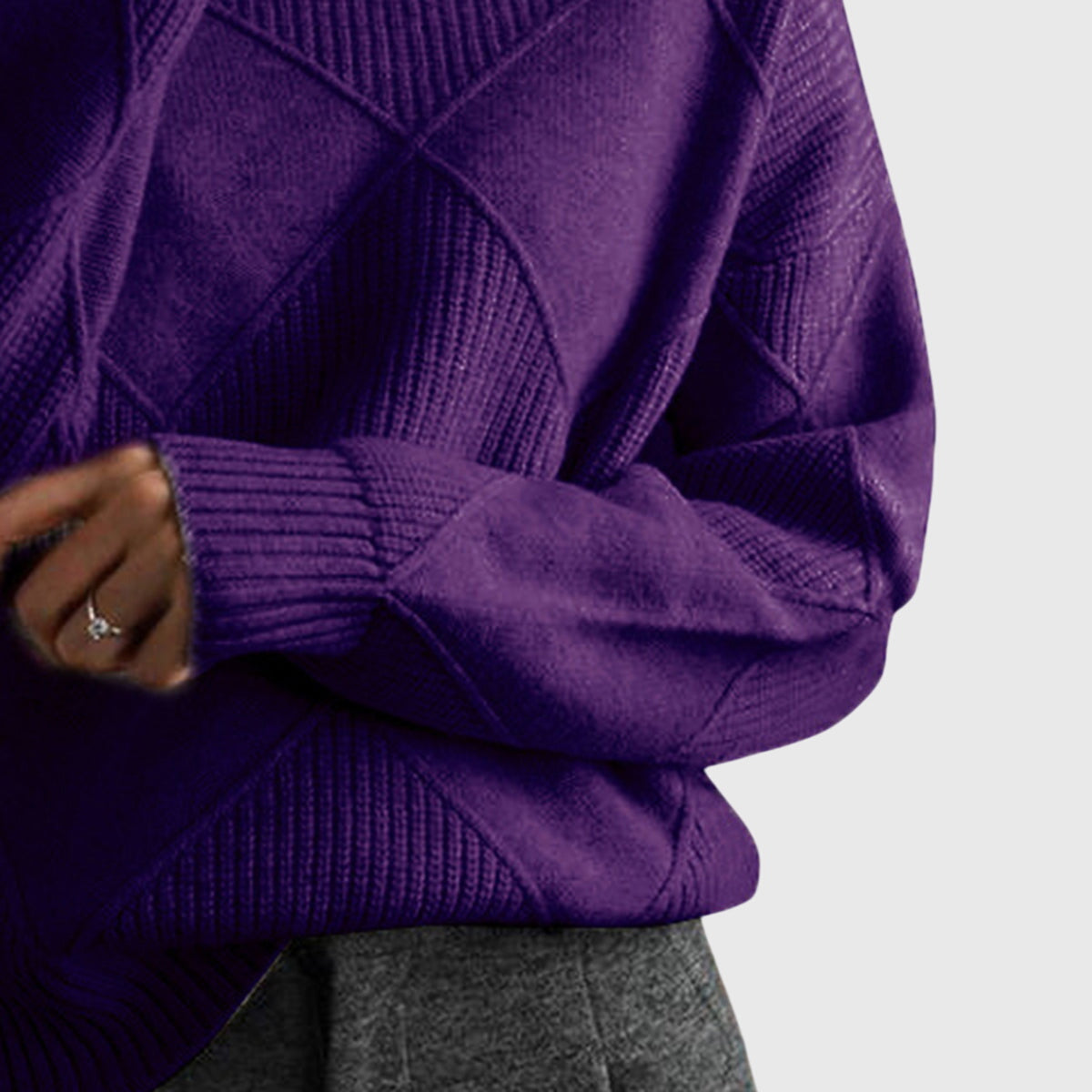 Angela™ Turtleneck Knit Sweater