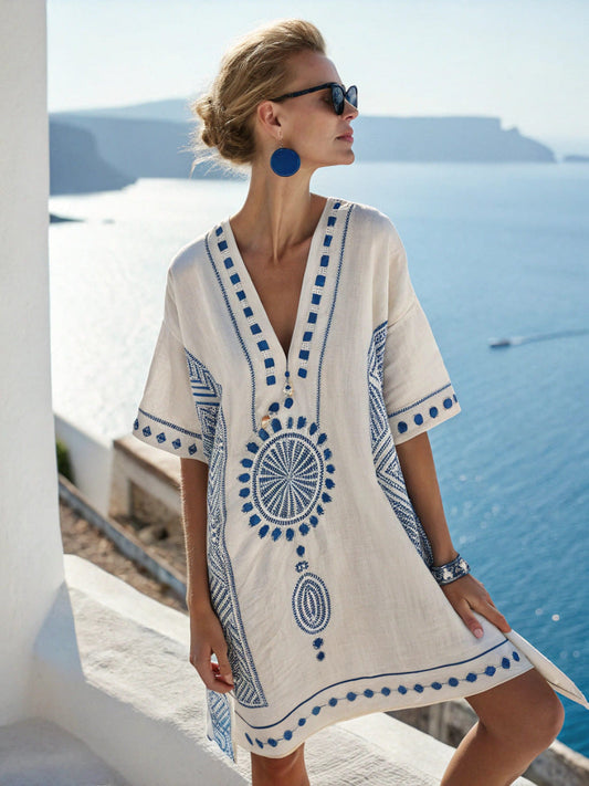 Exclusive linen kaftan