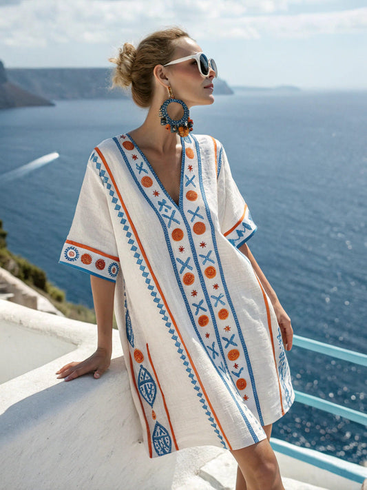 Rustic linen dress