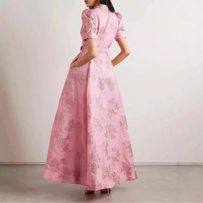 Lyxa Melbourne | Roselle Embroidered Belted Dress