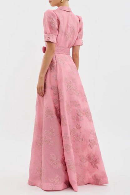 Lyxa Melbourne | Roselle Embroidered Belted Dress