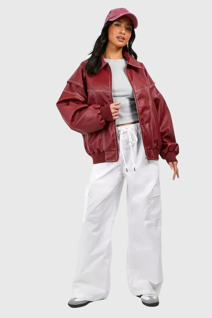 Faye™ - Extra-Large Leather Jacket