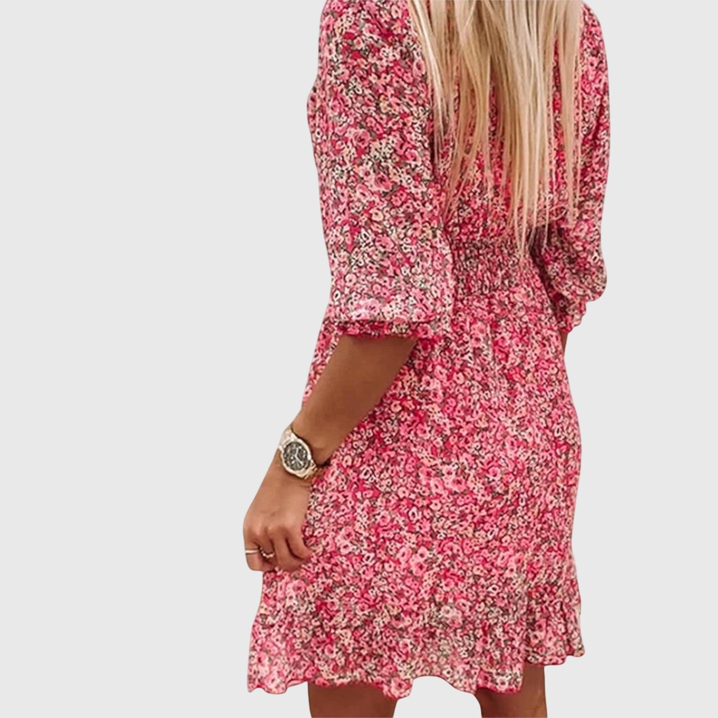 Elisa™ Floral Puff Sleeve Dress