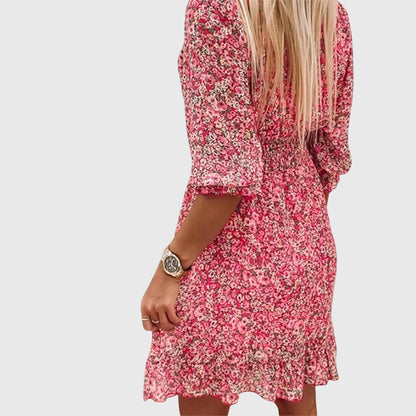 Elisa™ Floral Puff Sleeve Dress