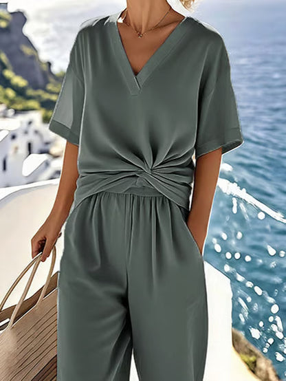 Elegant Linen Co-Ord Set
