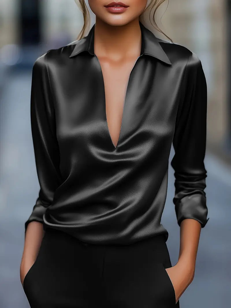 Serena – Elegant Satin Blouse