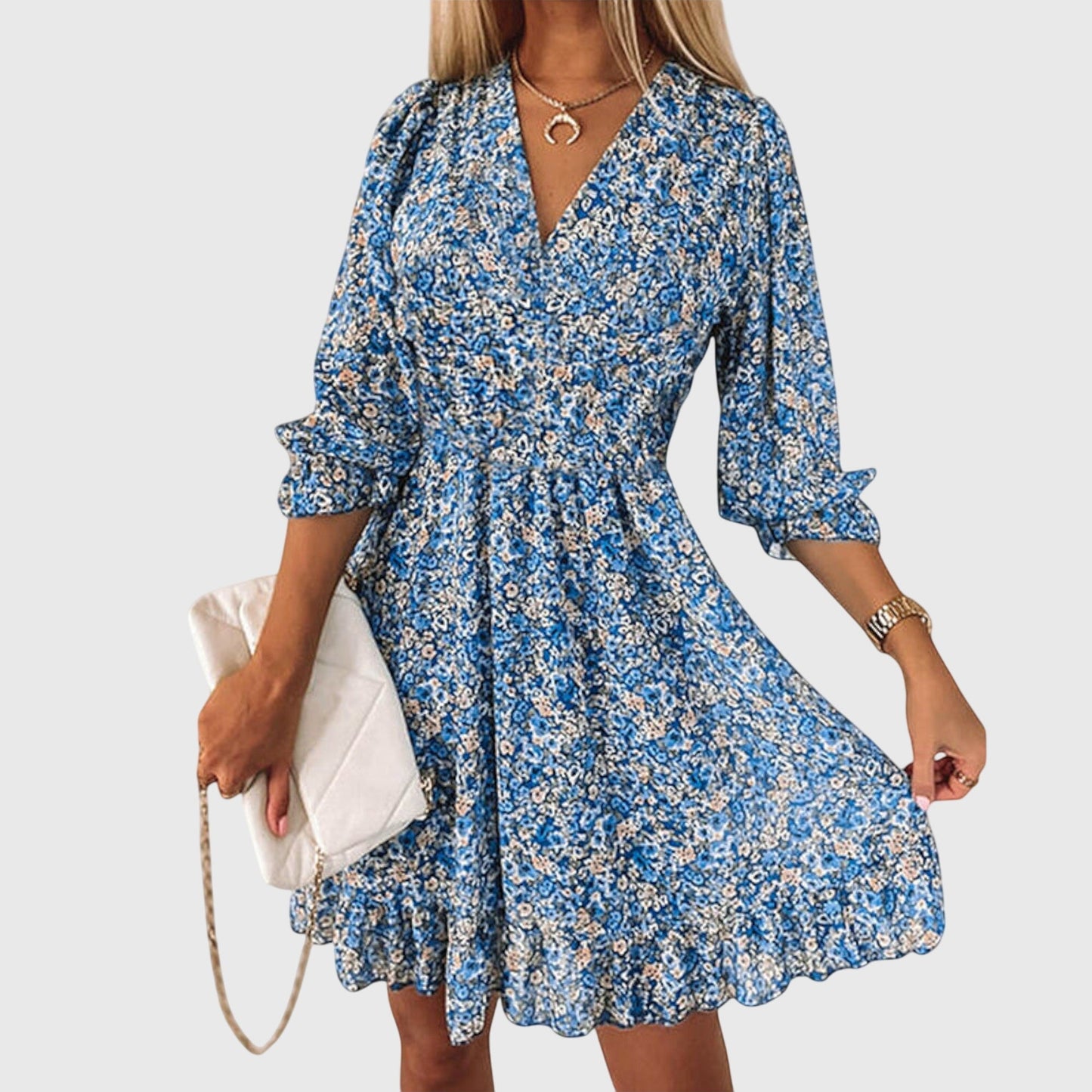Elisa™ Floral Puff Sleeve Dress