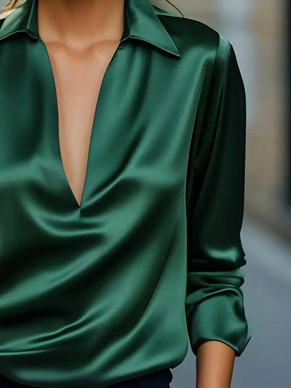 Serena – Elegant Satin Blouse