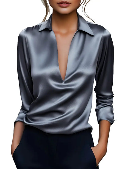 Serena – Elegant Satin Blouse