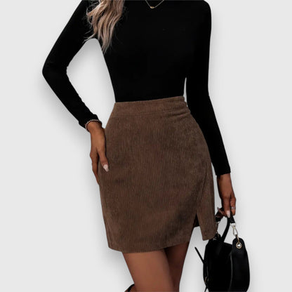 Noelia – Textured Corduroy Skirt