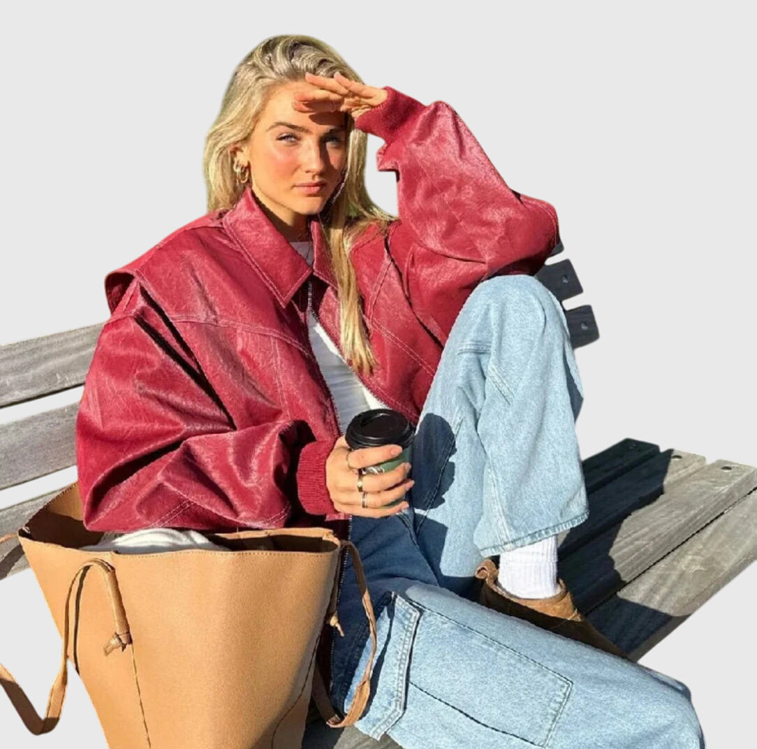 Faye™ - Extra-Large Leather Jacket