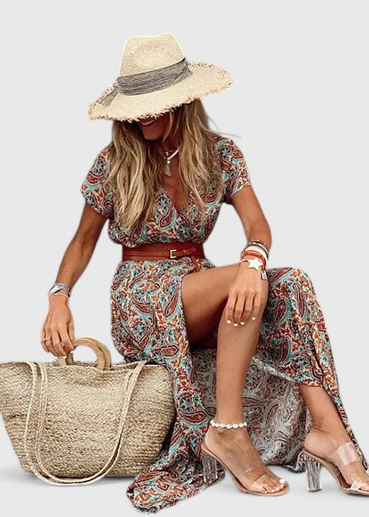 Lorraine | Chic Bohemian Maxi Dress